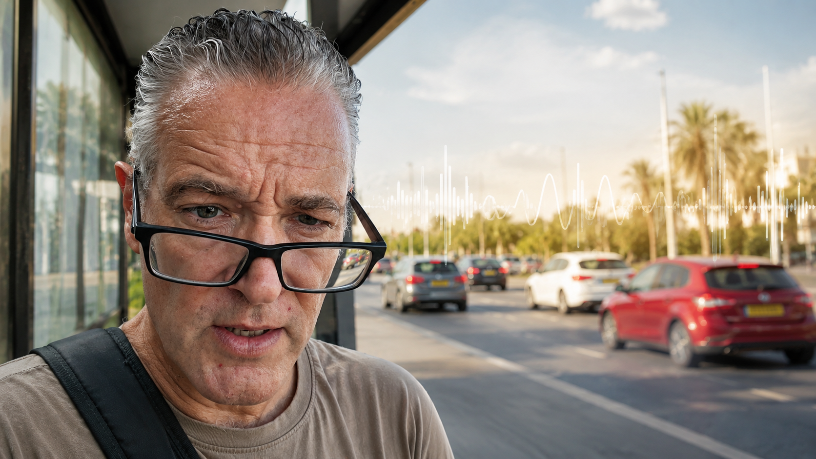 Remove traffic noise from a roadside video recording